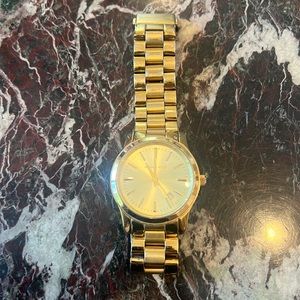 Michael Kors gold oversized watch women’s